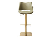 Contour Olive PU Stool - front
